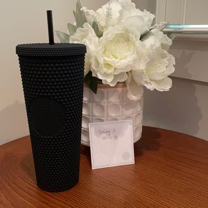 NWT Starbucks Black Studded Tumbler